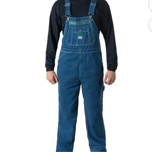 NWT Liberty Men's 100% Cotton Denim Bib Overalls Size 50x32